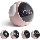 Fun Kids Alarm Clock – Emoji Display Night Light Snooze & Temp Display Voice Control