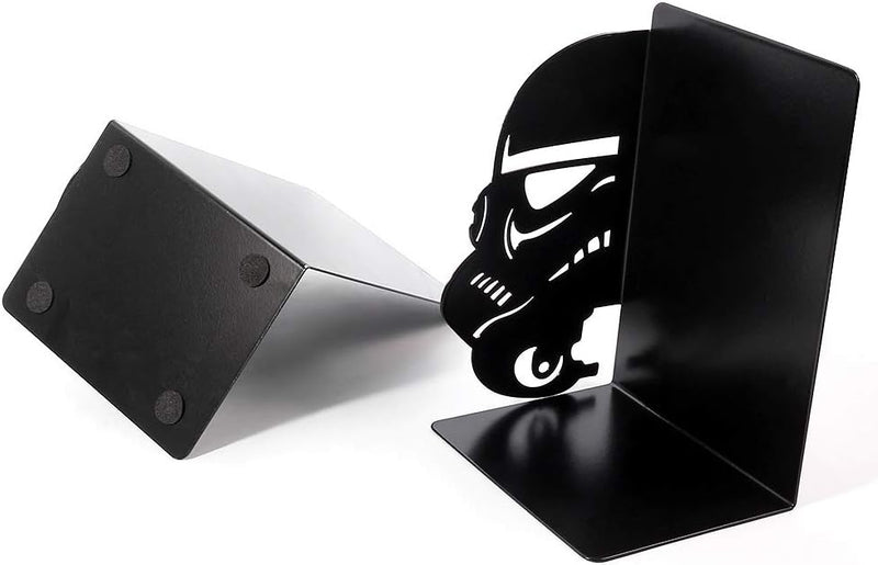 Creative Heavy-Duty Bookends – Non-Slip Metal Decorative Book Holders for Shelves