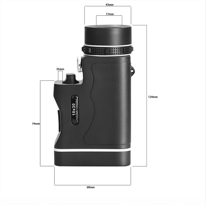 HD Monocular Telescope – 10x30 with Night Vision & LED