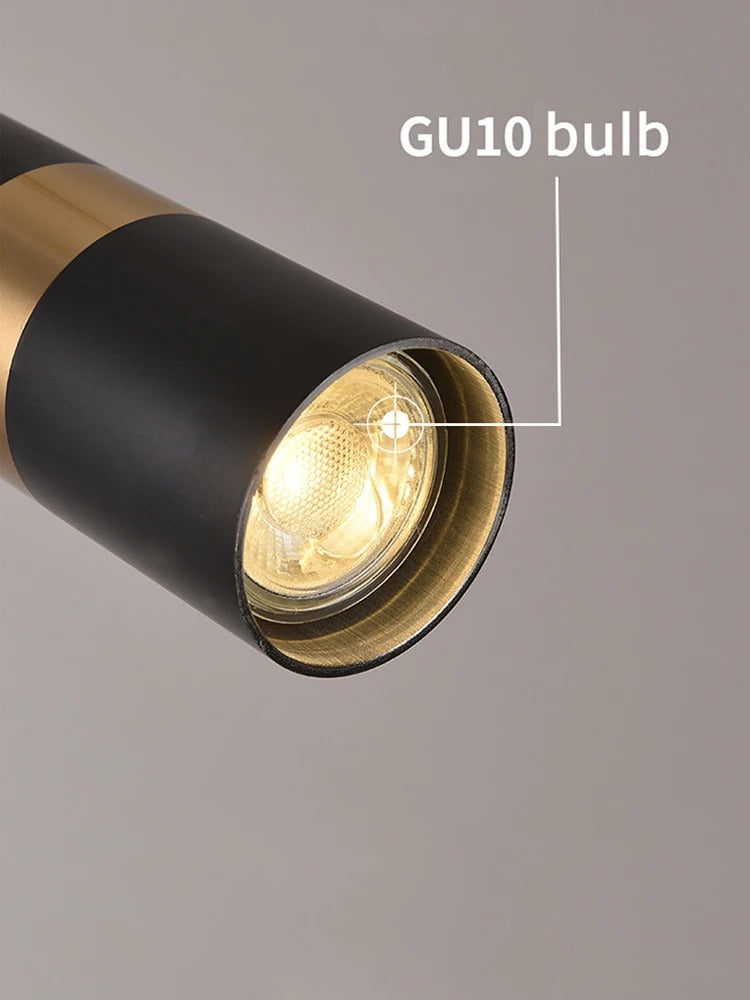 Nordic Pendant Light Chandelier – Modern Adjustable Tube Ceiling Light