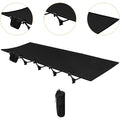 Portable Folding Camping Bed – Lightweight Travel Bed for Adults & Kids – Black