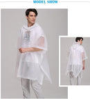 Adult EVA Waterproof Rain Poncho – Durable Cloak with Side Buckle
