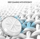 2-in-1 Portable USB Washing Machine – Mini Travel Turbine Washer for Clothes & Small Items