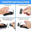 Magnetic Aquarium Glass Cleaner – Floating Brush with Scraper (6–10mm Glass)