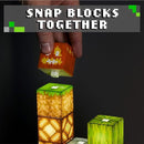 Minecraft Block Night Light – Officially Licensed 16 Rearrangeable LED Building Blocks