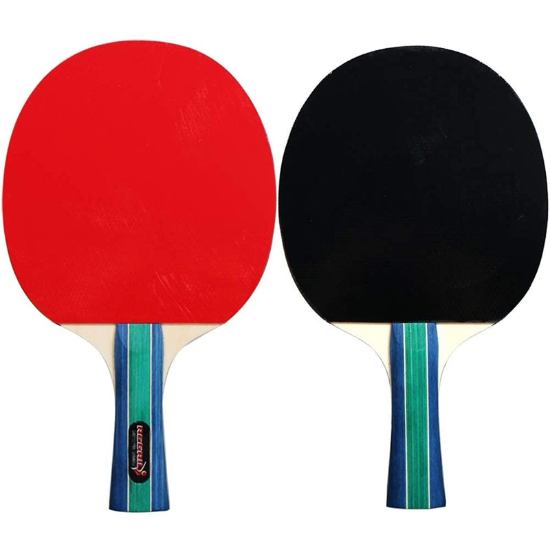 Table Tennis Racket Set – 4 Bats 8 Balls & Carry Bag Portable Ping Pong Kit for Home