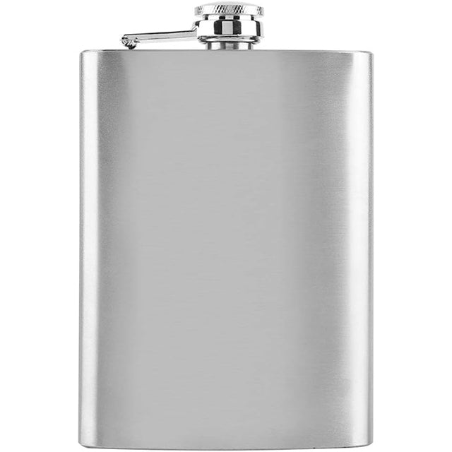 8oz Stainless Steel Hip Flask – Pocket Bottle for Liquor & Whiskey