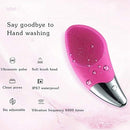Ultrasonic Face Scrubber – Silicone Cleansing Brush for Deep Clean & Exfoliation