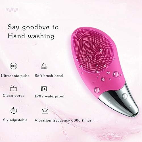 Ultrasonic Face Scrubber – Silicone Cleansing Brush for Deep Clean & Exfoliation
