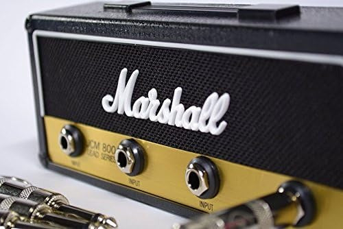 Guitar Amp Key Holder – Wall-Mounted Key Rack with 4 Guitar Plug Keychains