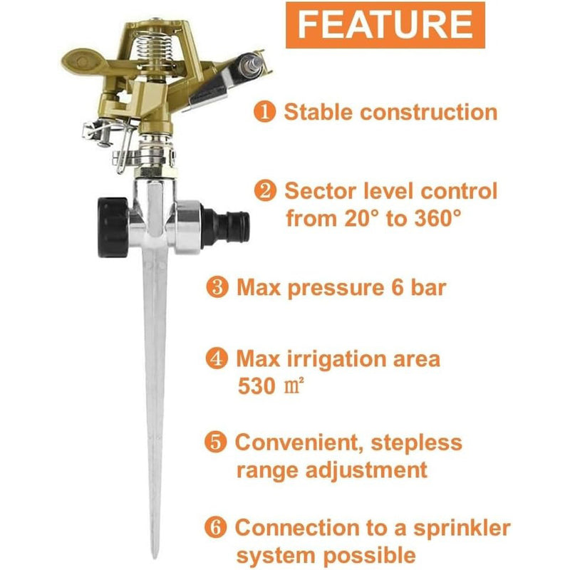 Metal Lawn Impact Sprinkler