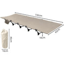 Portable Folding Camping Bed – Lightweight Travel Bed for Adults & Kids – Black