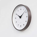Solid Wood Silent Wall Clock – Minimalist Walnut Design for Living Room Office or Hotel Decor
