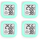 Set of 4 High-Precision Digital Indoor Hygrometers and Thermometers