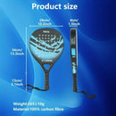 Carbon Fibre Paddle Tennis Racket – Pro Padel with Cover Bag