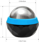 Hot & Cold Massage Roller Ball – Stainless Steel Cryotherapy Ball for Recovery with Drawstring Bag