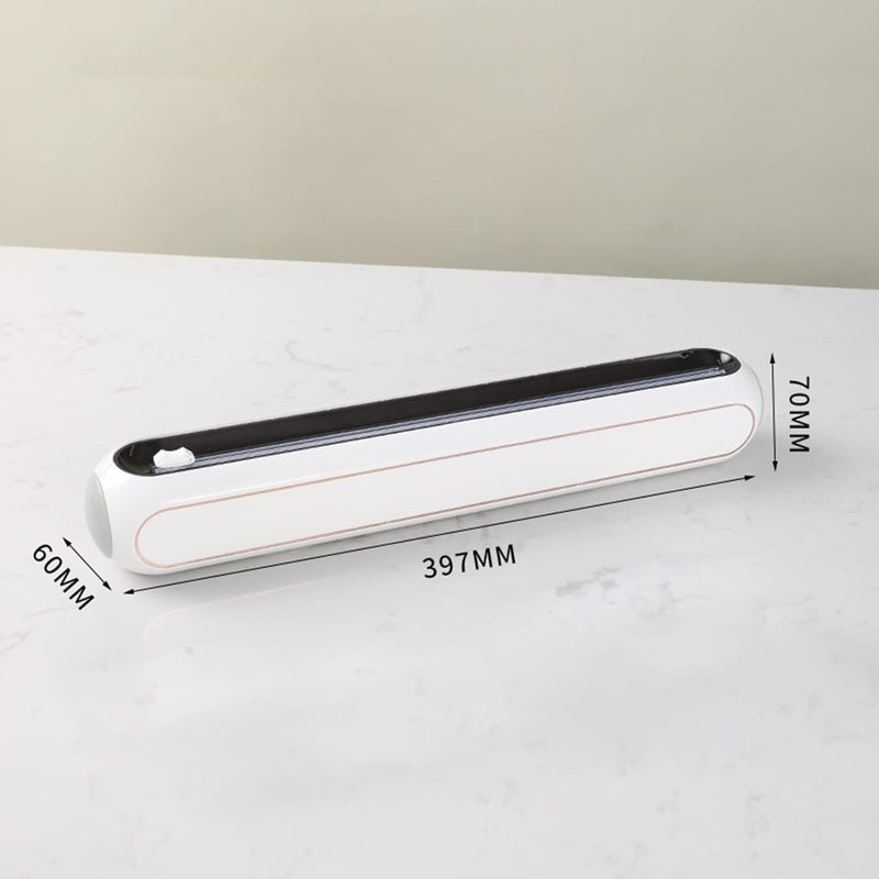 Cling Film & Aluminum Foil Dispenser with Slide Cutter – Reusable Kitchen Organizer