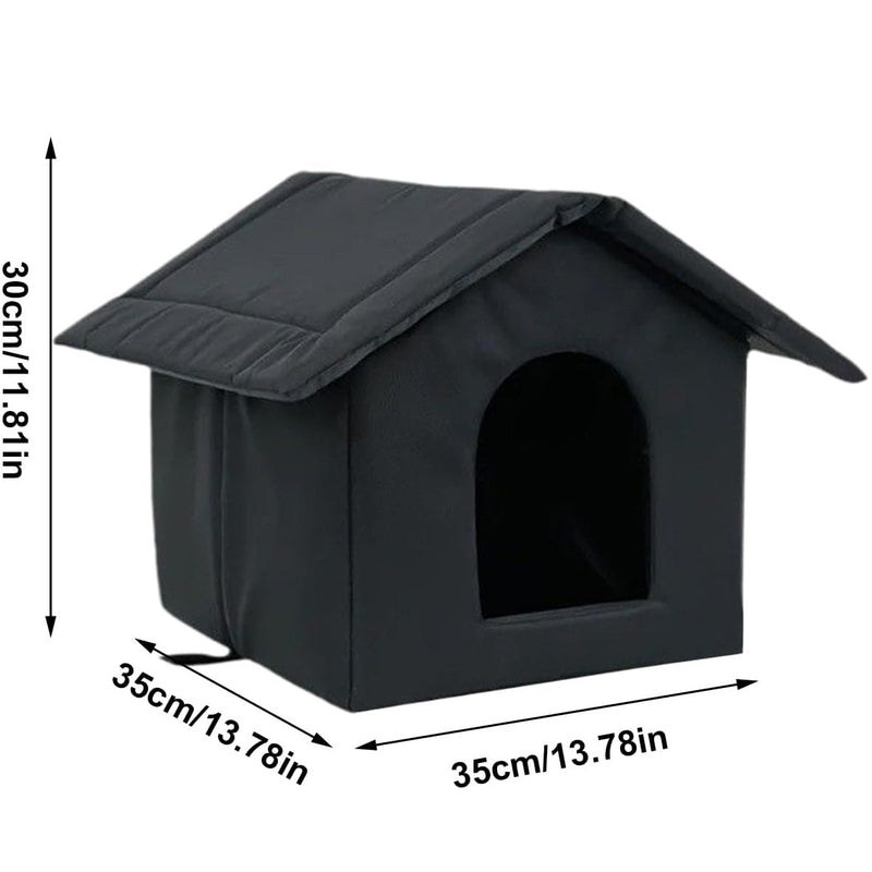 Indoor Outdoor Cat House – Enclosed Rainproof Sunproof & Coldproof Bed for Cats