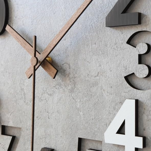 Modern Silent Wall Clock – Stylish Cutout Design for Every Room