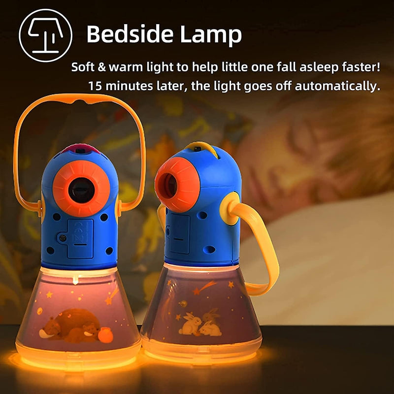 Kids Story Projector – Night Light Fairy Tale Toy with 8 Story Reels