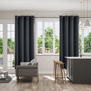 Full Blackout Thermal Curtains – Insulated Grommet Panels for Noise Reduction and Light Blocking