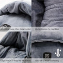 Electric Foot Warmer – Heated Massager with Vibration & 3 Heat Settings