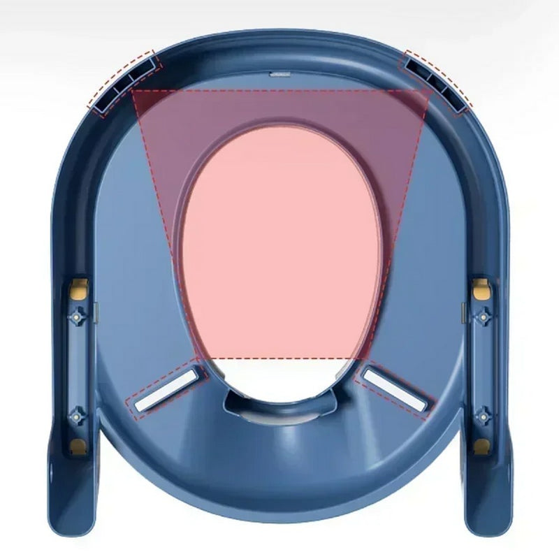 Children's Folding Toilet Training Seat with Ladder – Adjustable Step Stool for Boys & Girls