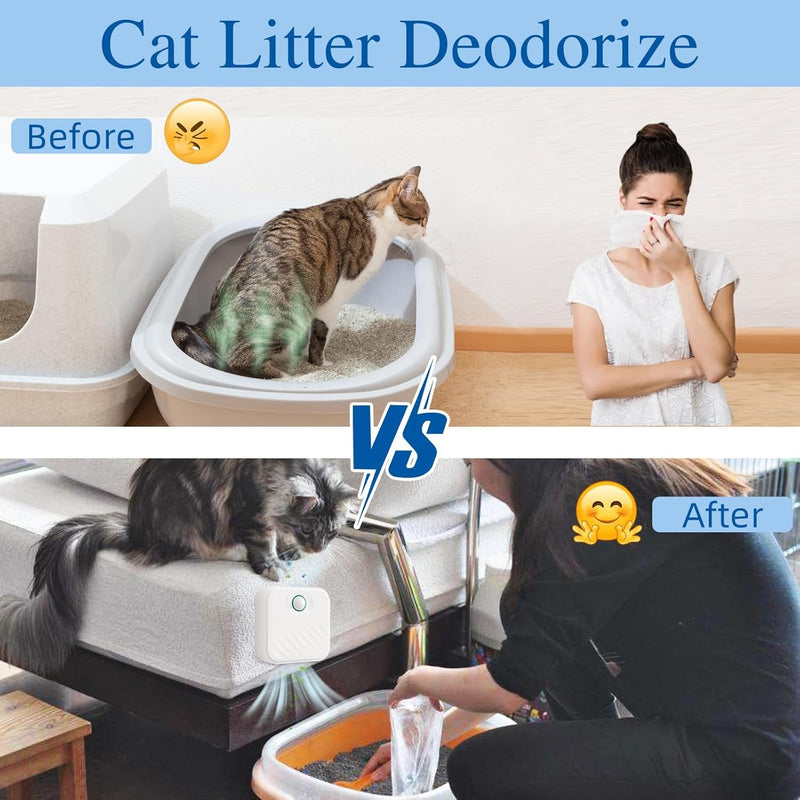 Smart Cat Litter Box Deodoriser – Rechargeable Pet Odour Air Purifier