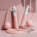 Cordless Weighted Skipping Rope – Digital Counter Portable Fitness Equipment