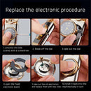 2-in-1 Pocket Lighter with Clock – Refillable Windproof Torch Sturdy Metal Build