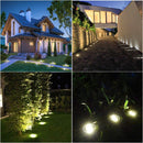 Solar LED Garden Lights – Set of 4 Outdoor Ground Lights