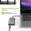 USB-C Docking Station 10-in-1 – Dual Monitor HDMI VGA RJ45 Ethernet USB Ports