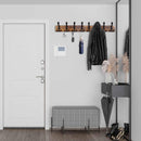Wall-Mounted Wooden Coat Rack – Solid Pine Wood with 5 Triple Hooks