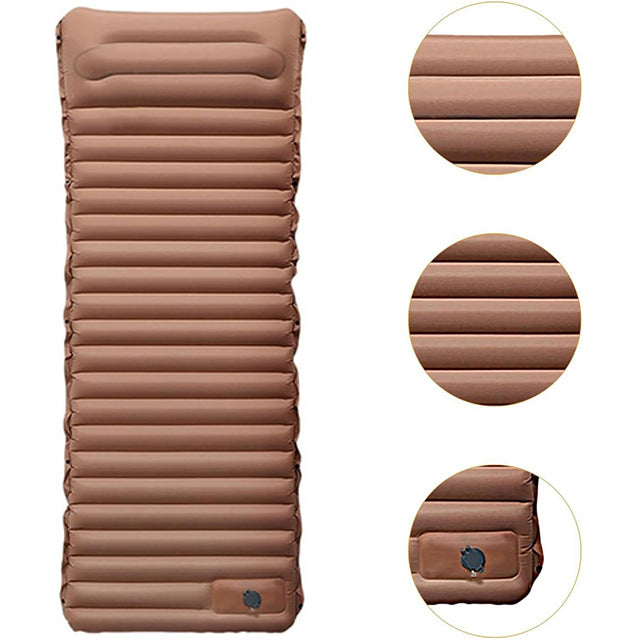 Ultralight Camping Air Mattress – Inflatable Sleeping Pad with Pump