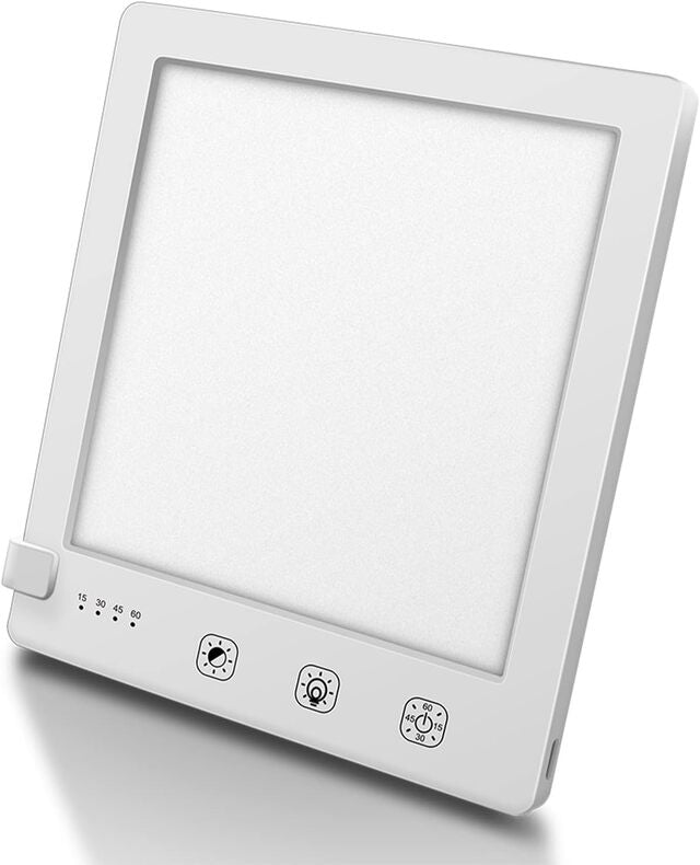 SAD Light Therapy Lamp – 10000 LUX with Adjustable Brightness Timer & Detachable Stand