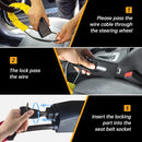 Universal Steering Wheel Lock – Anti-Theft Wire Lock Security Device