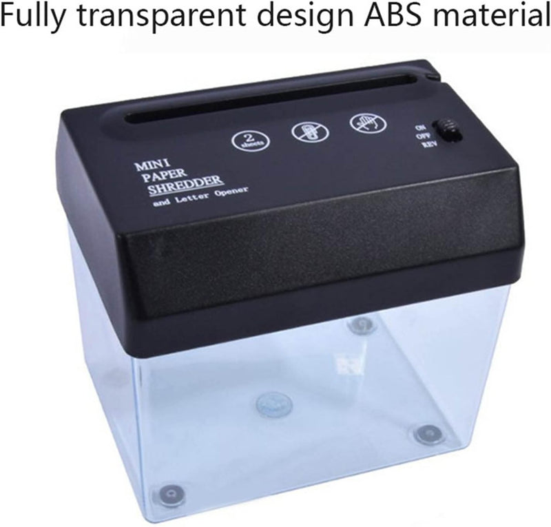 Mini Desktop Paper Shredder – Electric Cross-Cut Quiet & Compact