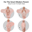 Organic Baby Swaddle Set – Cotton Sleeping Bag and Hat for Newborns