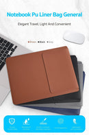 Protective Laptop Sleeve – Non-Slip Faux Leather Case Fits Most Laptops