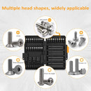 Drill Bit Set 24 pcs with Screwdriver– Titanium Coated for Metal Wood & Plastic with Toolbox Case