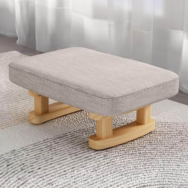 Modern Footstool – Pouffe with Removable Padded Seat Comfortable Foot Rest