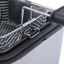 2.5L Mini Electric Deep Fat Fryer – Stainless Steel with Basket & Oil Filter Lid