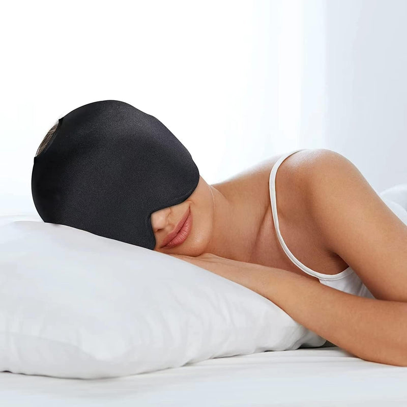 Hot and Cold Migraine Relief  – Head Mask Gel Pack for Headache Swelling Eye Relief