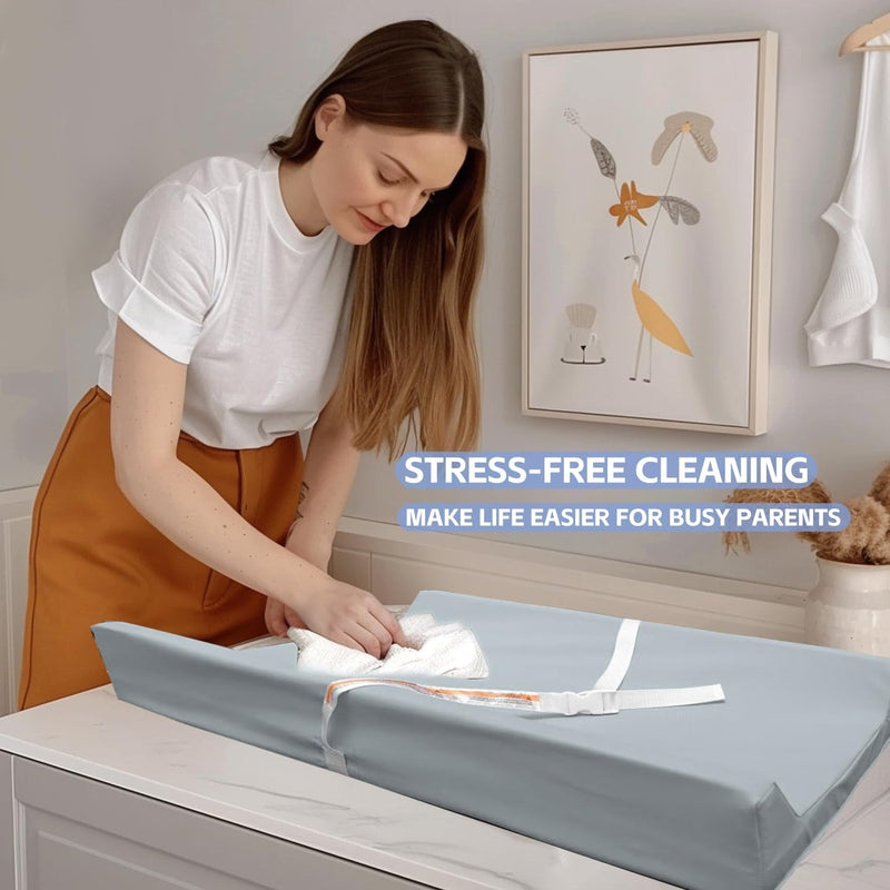 Vegan Leather Baby Changing Mat – Waterproof & Easy-Clean PU Cover
