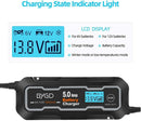 5A Smart Car Battery Charger 6V/12V – LCD Display Automatic