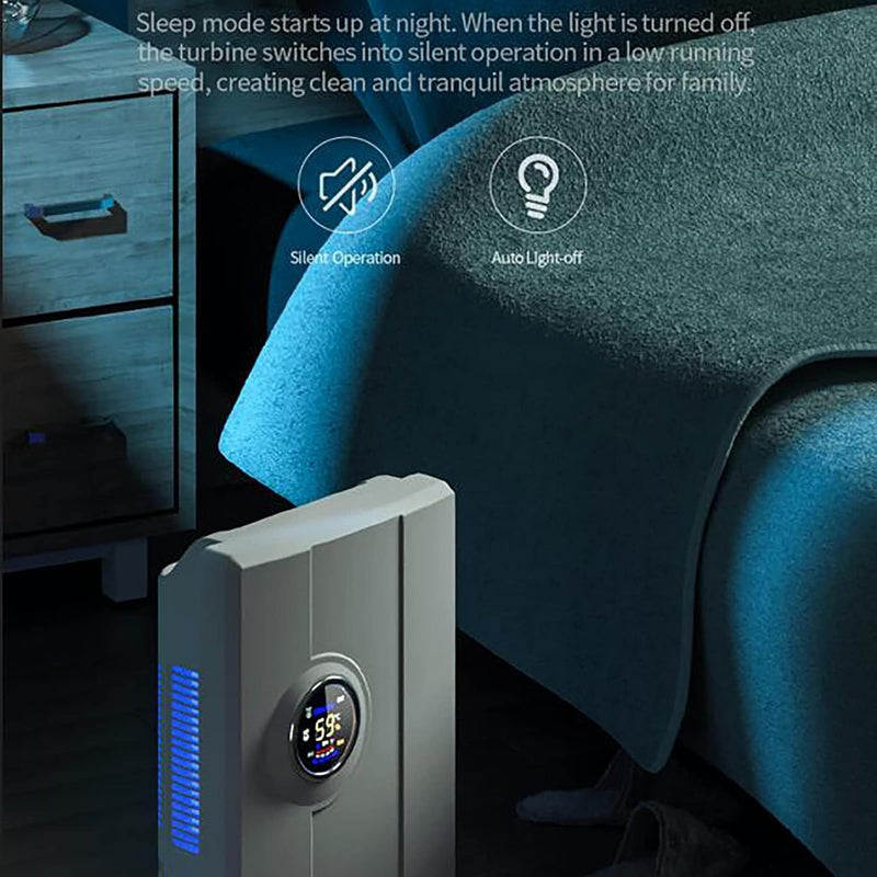 Smart Dehumidifier with Remote & LCD Display – 2.2L Quiet Home Air Purifier with Sleep Mode