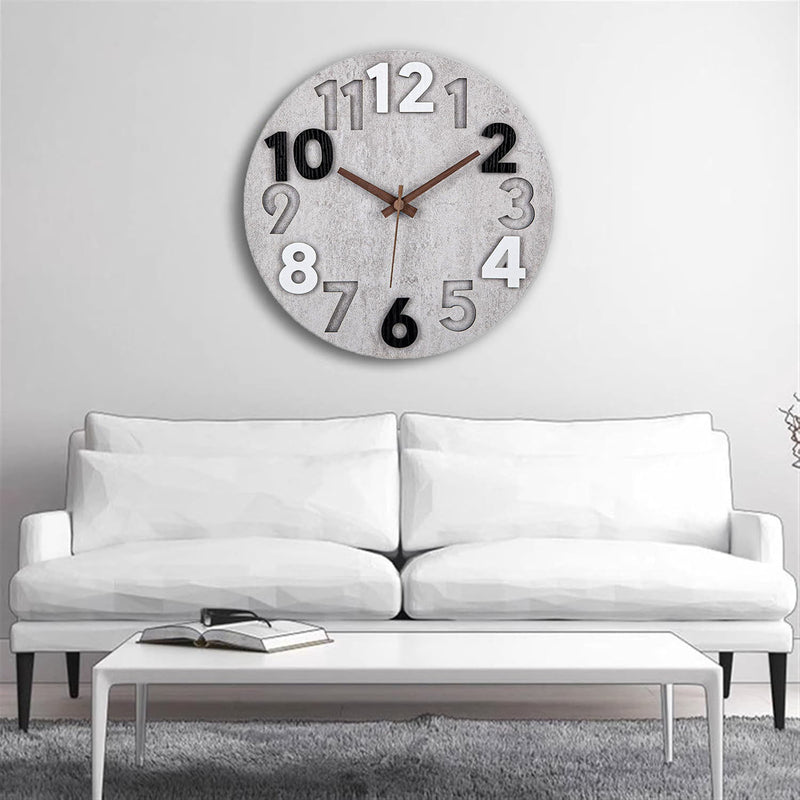 Modern Silent Wall Clock – Stylish Cutout Design for Every Room