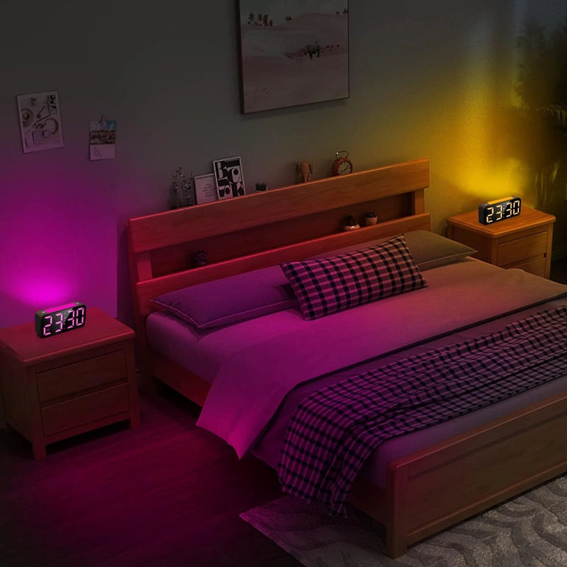 Vibrating Alarm Clock – Loud Bed Shaker Large Display for Heavy Sleepers & Hearing Impaired