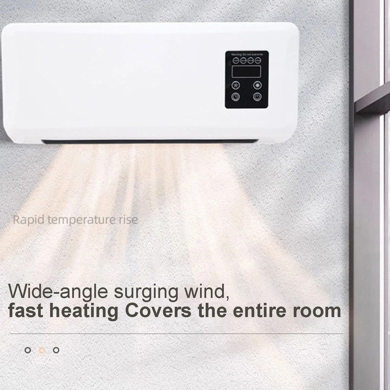 Wall-Mounted Heated Clothes Airer & Room Heater – 2-in-1 Drying & Cooling with Remote Control