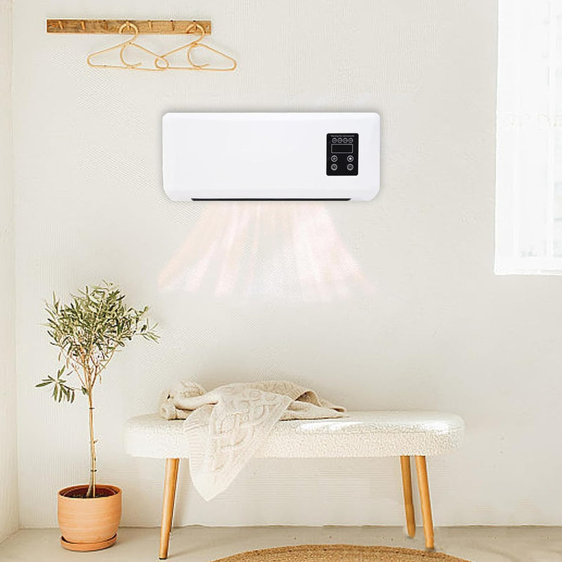 Wall-Mounted Heated Clothes Airer & Room Heater – 2-in-1 Drying & Cooling with Remote Control